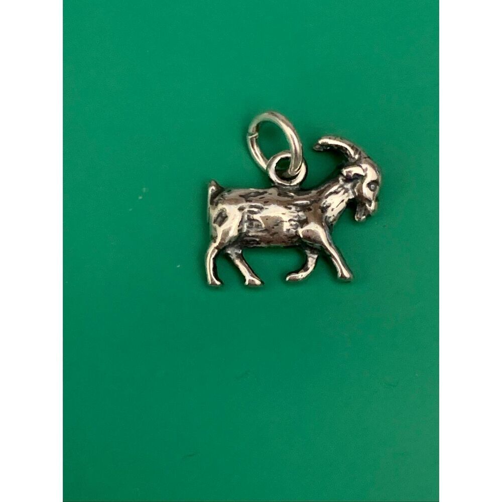 .925 GOAT Sterling Silver Jewelry Charm #farm #farm animals #goat #animals